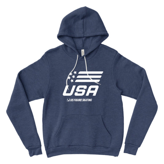 Skate USA Fleece Pullover Hooded Sweatshirt - U.S. Figure Skating