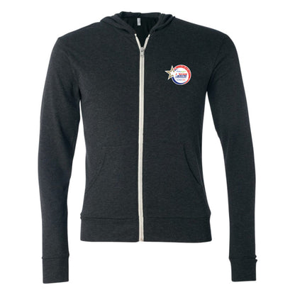 2024 Prevagen U.S. Figure Skating Championships, Unisex Triblend Full-Zip Lightweight Hoodie