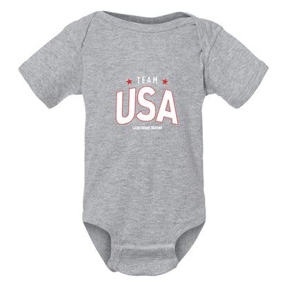 Team USA, Rabbit Skins Infant Baby Rib Bodysuit