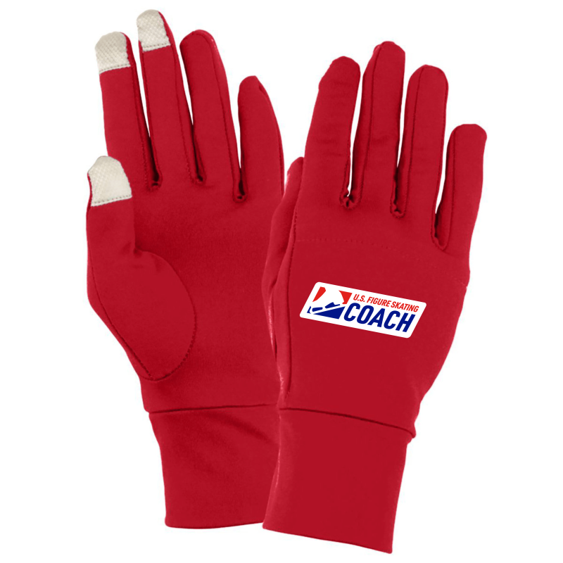 Coach Adult Tech Gloves U.S. Figure Skating