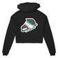 Disability Pride Month - Women's Cropped Fleece Hoodie - U.S. Figure Skating