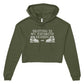 Skating is My Favorite Season, Women's Cropped Fleece Hoodie