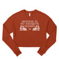 Skating is My Favorite Season, Women's Cropped Fleece Crew
