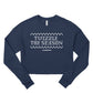 Twizzle the Season, Women's Cropped Fleece Crew