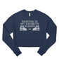 Skating is My Favorite Season, Women's Cropped Fleece Crew