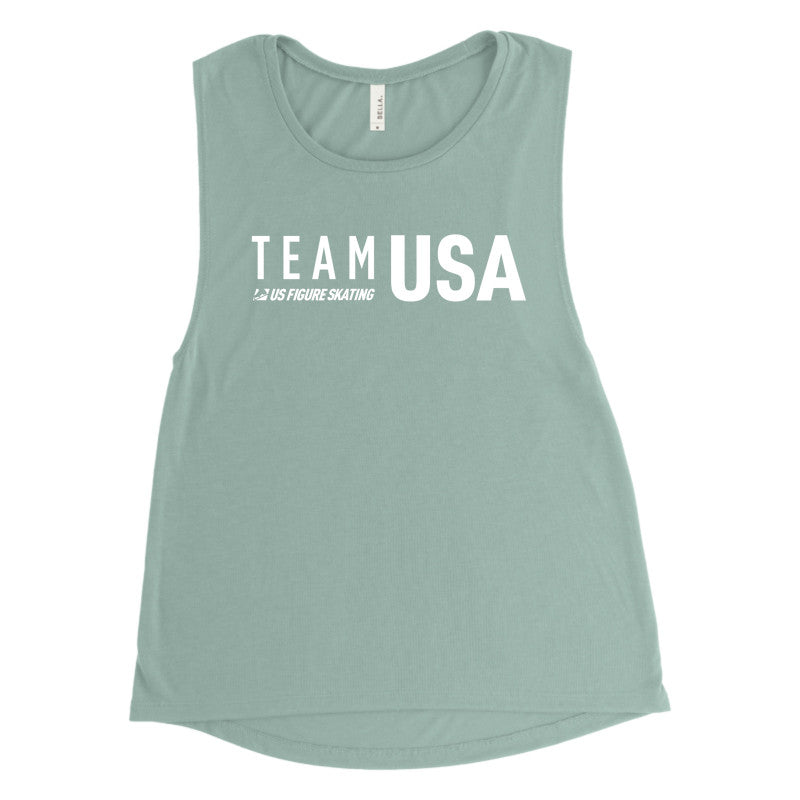 Team USA, Bella + Canvas Ladies' Flowy Scoop Muscle Tank