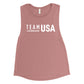 Team USA, Bella + Canvas Ladies' Flowy Scoop Muscle Tank
