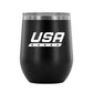 Star Blade - 12 oz wine tumbler - U.S. Figure Skating