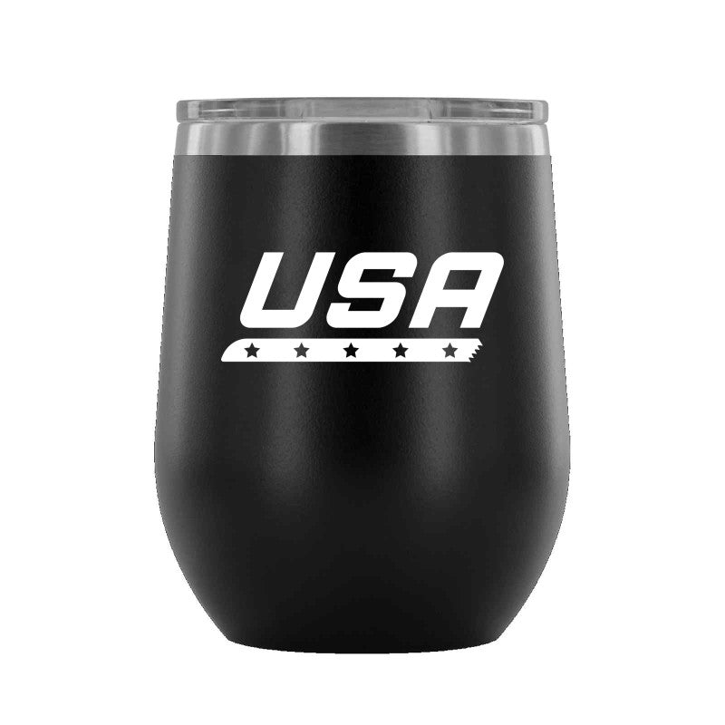 Star Blade - 12 oz wine tumbler - U.S. Figure Skating