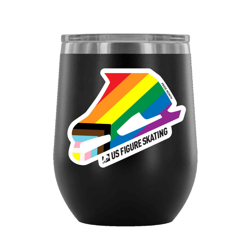 Pride Month - 12 oz wine tumbler - U.S. Figure Skating