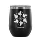 Snowflake Skate, 12 oz wine tumbler