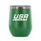 Star Blade - 12 oz wine tumbler - U.S. Figure Skating