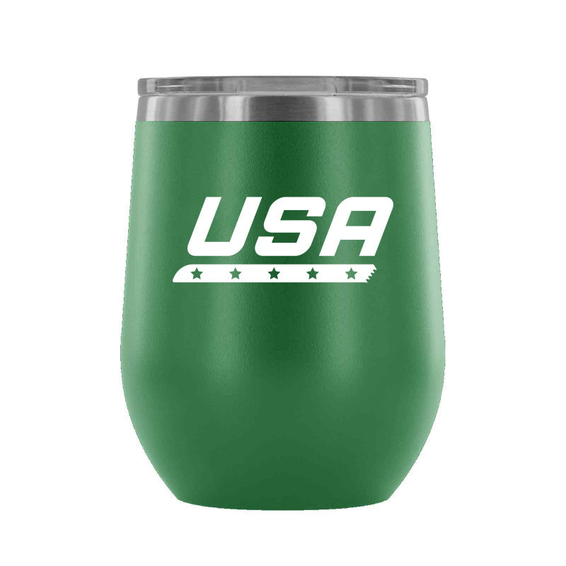 Star Blade - 12 oz wine tumbler - U.S. Figure Skating