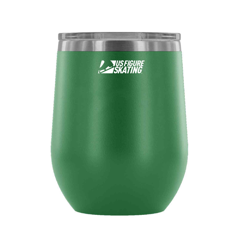 USA Stars & Blades - 12 oz wine tumbler - U.S. Figure Skating