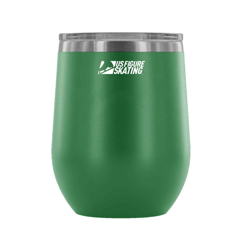 Star Blade - 12 oz wine tumbler - U.S. Figure Skating