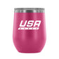 Star Blade - 12 oz wine tumbler - U.S. Figure Skating