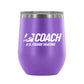 Coach, 12 oz Wine Tumbler