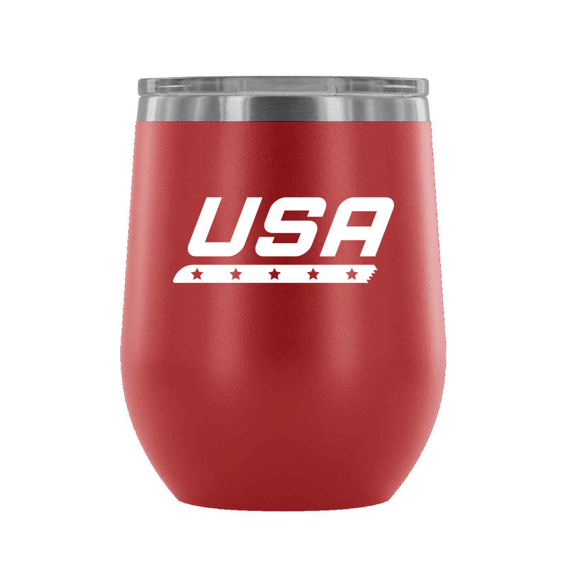 Star Blade - 12 oz wine tumbler - U.S. Figure Skating