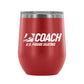 Coach, 12 oz Wine Tumbler