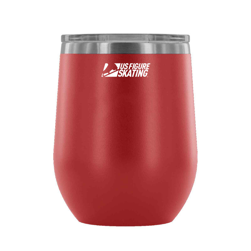 Star Blade - 12 oz wine tumbler - U.S. Figure Skating