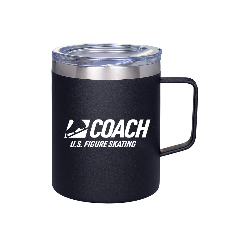 Coach, Prime Line 12oz Vacuum Insulated Coffee Mug With Handle – U.S.  Figure Skating