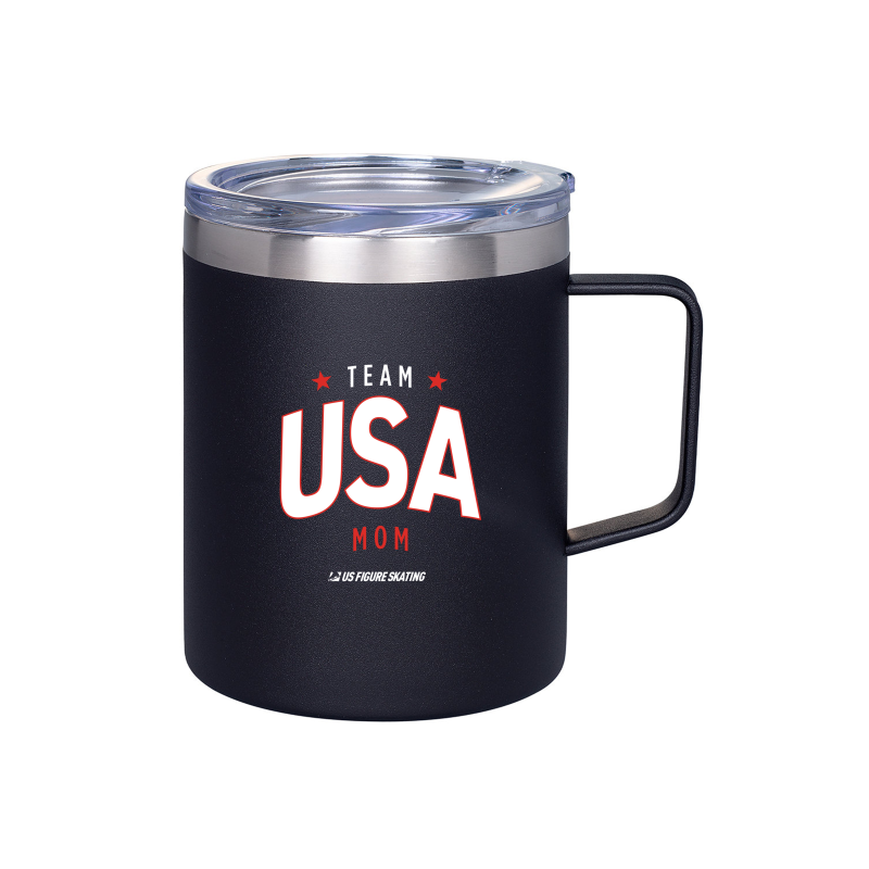 Team USA Mom, Prime Line 12oz Vacuum Insulated Coffee Mug With Handle