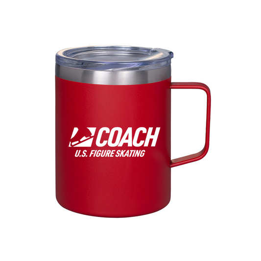 Coach, Prime Line 12oz Vacuum Insulated Coffee Mug With Handle