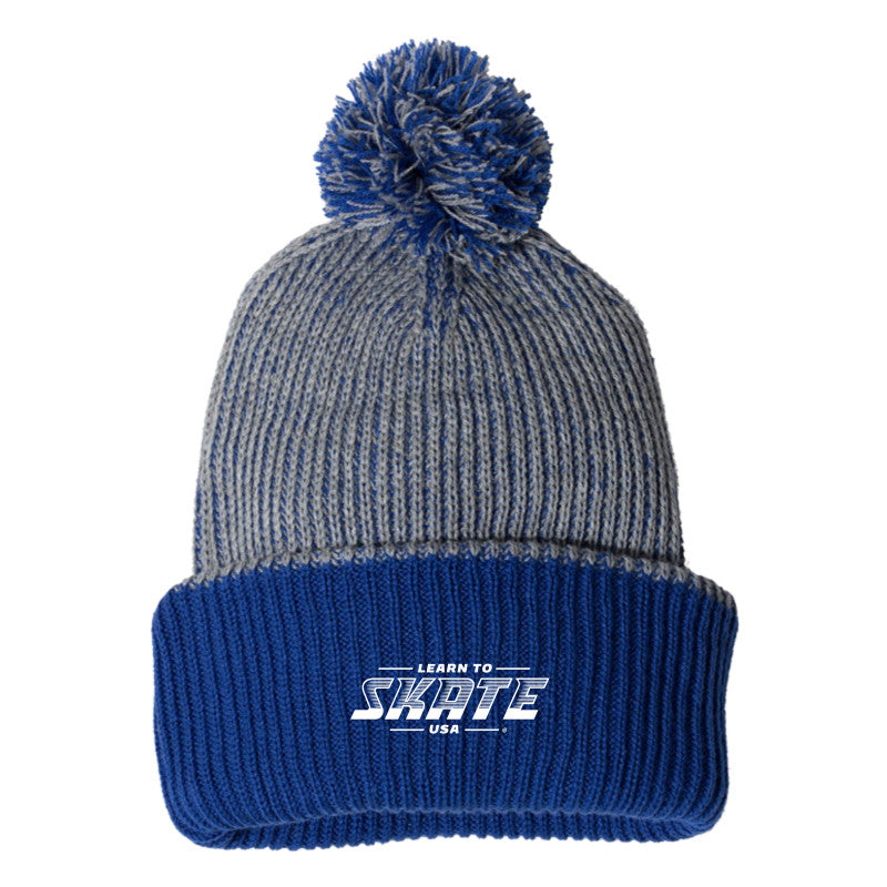 Learn to Skate USA Pom-Pom Beanie - U.S. Figure Skating