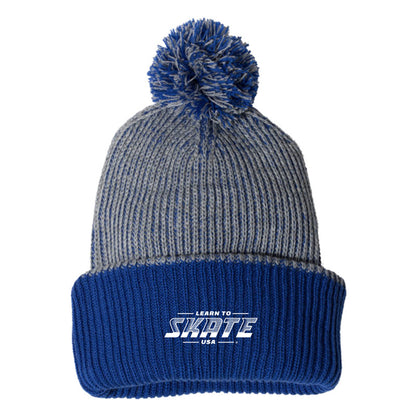 Learn to Skate USA Pom-Pom Beanie - U.S. Figure Skating
