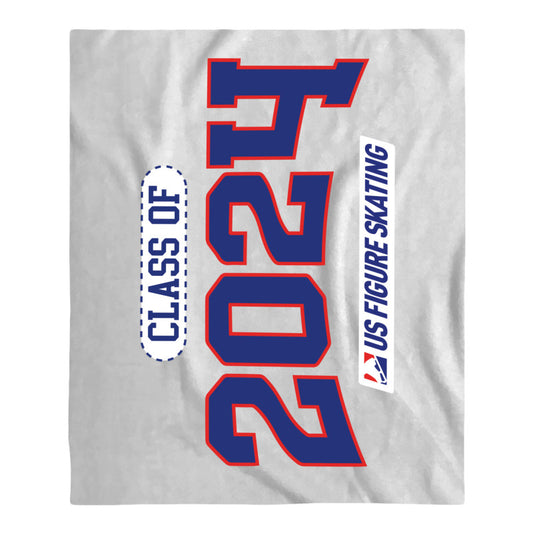 Class of 2024, 60" x 80" Full Color Poly Flannel Blanket