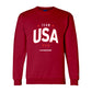 Team USA Mom, Champion Adult Powerblend® Crewneck Sweatshirt